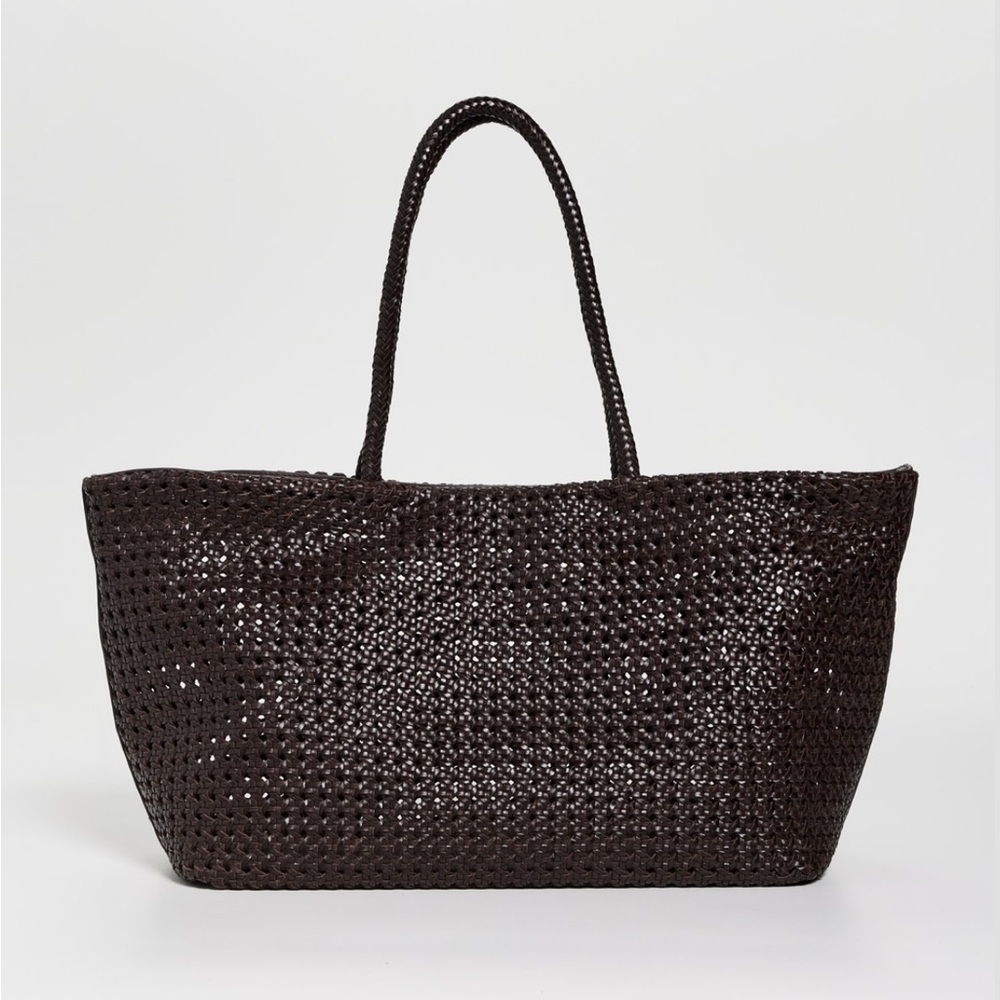 Madewell Handwoven Cane Leather Tote - New with Tags
